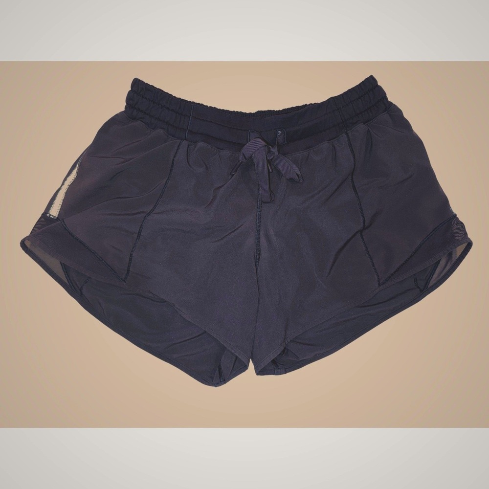 Lululemon Hotty Hot Shorts Blue 4 Inch Inseam Running Athletic Shorts Womens 6
